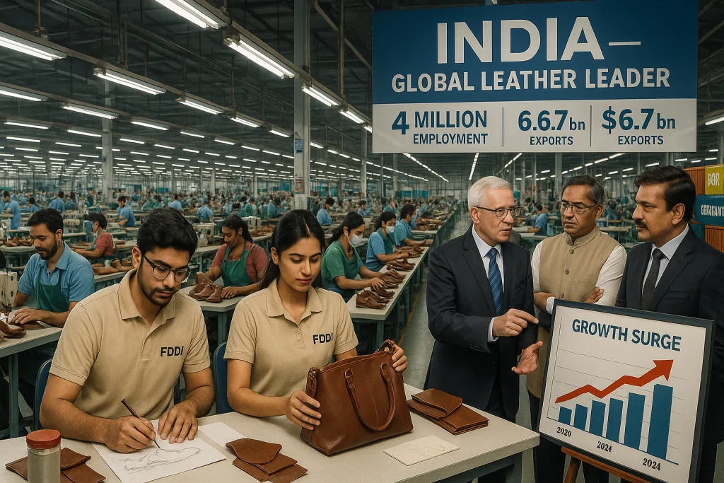 India’s Leather Exports Surge: Breaking Records and Building Jobs